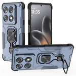 For Motorola Signature 5G Case Rotatable Ring Kickstand PC + TPU Shockproof Phone Cover