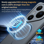 For Huawei Pura 90 Pro Max Magnetic Case Leather Coated TPU + PC Phone Cover