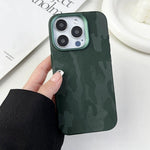 For iPhone 12 Pro Max Magnetic Case Luxury Camouflage PC PU Leather Shockproof Cover Compatible with Magsafe