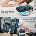 CaseMe for Google Pixel 10a CASEME C30 Phone Cases with Strap Zipper Multiple Card Holder PU Leather Cover