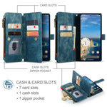 CaseMe for Google Pixel 10a CASEME C30 Phone Cases with Strap Zipper Multiple Card Holder PU Leather Cover