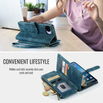 CaseMe for Google Pixel 10a CASEME C30 Phone Cases with Strap Zipper Multiple Card Holder PU Leather Cover