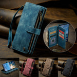 CaseMe for Google Pixel 10a CASEME C30 Phone Cases with Strap Zipper Multiple Card Holder PU Leather Cover