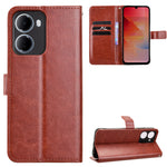 Xiaomi Redmi R70 5G / Xiaomi Redmi R70m 5G / Xiaomi Redmi 15a 5G PU-lædercover med rem, tegnebogsetui med Crazy Horse-tekstur