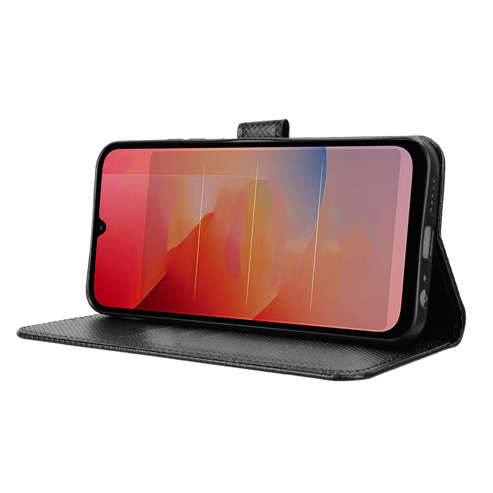 Xiaomi Redmi R70 5G / Xiaomi Redmi R70m 5G / Xiaomi Redmi 15a 5G Läderplånboksfodral med rem Diamantstruktur mobilskal