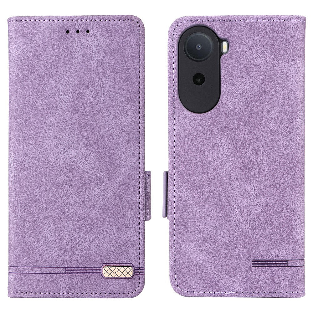 Phone Case For Xiaomi Poco C85x 5G / Redmi A7 Pro 4G (171.56mm) / Redmi A7 Pro 5G Leather Wallet Flip Phone Cover with Hardware Decor