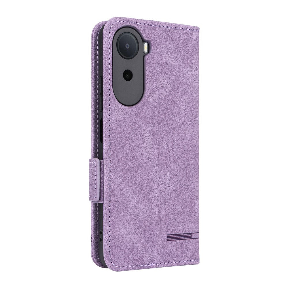 Phone Case For Xiaomi Poco C85x 5G / Redmi A7 Pro 4G (171.56mm) / Redmi A7 Pro 5G Leather Wallet Flip Phone Cover with Hardware Decor