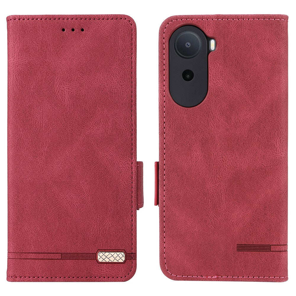 Phone Case For Xiaomi Poco C85x 5G / Redmi A7 Pro 4G (171.56mm) / Redmi A7 Pro 5G Leather Wallet Flip Phone Cover with Hardware Decor