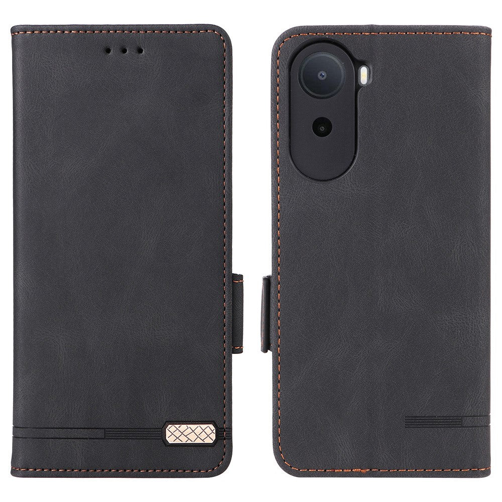 Phone Case For Xiaomi Poco C85x 5G / Redmi A7 Pro 4G (171.56mm) / Redmi A7 Pro 5G Leather Wallet Flip Phone Cover with Hardware Decor