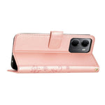 For Xiaomi Redmi 15a 5G Leather Wallet Case Butterfly Flower Imprinted Phone Cover with Strap