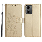 For Xiaomi Redmi 15a 5G Leather Wallet Case Butterfly Flower Imprinted Phone Cover with Strap