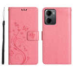For Xiaomi Redmi 15a 5G Leather Wallet Case Butterfly Flower Imprinted Phone Cover with Strap