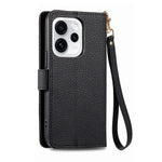 For Oppo Reno15 F 5G Case RFID Blocking Zipper Pocket Leather Wallet Phone Cover with Strap