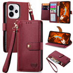 For Oppo Reno15 F 5G Case RFID Blocking Zipper Pocket Leather Wallet Phone Cover with Strap