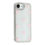 For iPhone 17e / 16e Case Rhinestone Aurora Butterfly Bow Glitter TPU + PC IMD Phone Cover