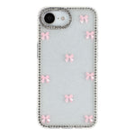 For iPhone 17e / 16e Case Rhinestone Aurora Butterfly Bow Glitter TPU + PC IMD Phone Cover