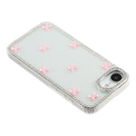 For iPhone 17e / 16e Case Rhinestone Aurora Butterfly Bow Glitter TPU + PC IMD Phone Cover
