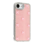 For iPhone 17e / 16e Case Rhinestone Aurora Butterfly Bow Glitter TPU + PC IMD Phone Cover