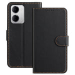 For Xiaomi Redmi 15a 5G Leather Case Wallet Stand Solid Color Anti Drop Phone Cover