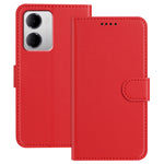 For Xiaomi Redmi 15a 5G Leather Case Wallet Stand Solid Color Anti Drop Phone Cover