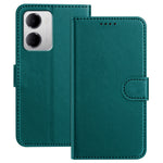 For Xiaomi Redmi 15a 5G Leather Case Wallet Stand Solid Color Anti Drop Phone Cover