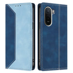 For Xiaomi Redmi A7 Pro 4G (171.56mm) / Poco C85x 5G Leather Case Skin Touch Color Splicing RFID Blocking Wallet Stand Phone Cover