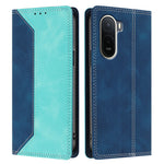 For Xiaomi Redmi A7 Pro 4G (171.56mm) / Poco C85x 5G Leather Case Skin Touch Color Splicing RFID Blocking Wallet Stand Phone Cover