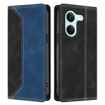 For Xiaomi Redmi Turbo 5 5G / Xiaomi Poco X8 Pro 5G Leather Case Skin Touch Color Splicing RFID Blocking Wallet Stand Phone Cover
