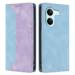 For Xiaomi Redmi Turbo 5 5G / Xiaomi Poco X8 Pro 5G Leather Case Skin Touch Color Splicing RFID Blocking Wallet Stand Phone Cover