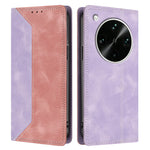 For Oppo Find X9 Ultra 5G Leather Case Skin Touch Color Splicing RFID Blocking Wallet Stand Phone Cover