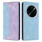 For Oppo Find X9 Ultra 5G Leather Case Skin Touch Color Splicing RFID Blocking Wallet Stand Phone Cover