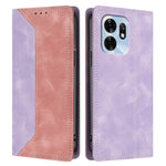 For Honor Play 60A 5G / Honor X6d 5G Leather Case Skin Touch Color Splicing RFID Blocking Wallet Stand Phone Cover
