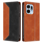 For Honor Play 60A 5G / Honor X6d 5G Leather Case Skin Touch Color Splicing RFID Blocking Wallet Stand Phone Cover