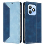 For Honor X8d 4G Læder Cover Skin Touch Farve Splicing RFID Blokerende Pung Stativ Telefoncover