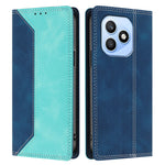 For Honor X8d 4G Læder Cover Skin Touch Farve Splicing RFID Blokerende Pung Stativ Telefoncover