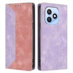 For Honor X8d 4G Læder Cover Skin Touch Farve Splicing RFID Blokerende Pung Stativ Telefoncover
