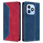 For Honor X8d 4G Læder Cover Skin Touch Farve Splicing RFID Blokerende Pung Stativ Telefoncover