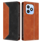 For Honor X8d 4G Læder Cover Skin Touch Farve Splicing RFID Blokerende Pung Stativ Telefoncover