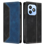 For Honor X8d 4G Læder Cover Skin Touch Farve Splicing RFID Blokerende Pung Stativ Telefoncover