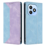 For Honor X8d 4G Læder Cover Skin Touch Farve Splicing RFID Blokerende Pung Stativ Telefoncover