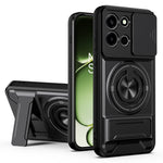 OnePlus Nord CE6 5G / Nord 6 5G / Turbo 6V 5G / Turbo 6 5G Magnetiskt skal Ringhållare Vikbart Stativ TPU PC mobilskal med Kameralinsreglage