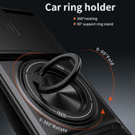 OnePlus Nord CE6 5G / Nord 6 5G / Turbo 6V 5G / Turbo 6 5G Magnetiskt skal Ringhållare Vikbart Stativ TPU PC mobilskal med Kameralinsreglage