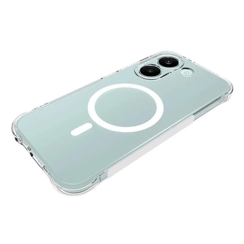 WANLONFENG for Xiaomi Poco X8 Pro 5G / Xiaomi Redmi Turbo 5 5G  TM1 Series 2.0mm Magnetic Case Clear TPU Phone Back Cover
