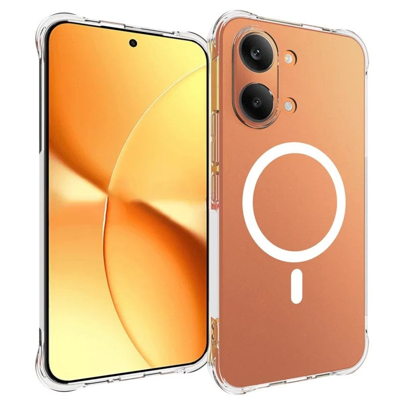 WANLONFENG for Xiaomi Poco X8 Pro Max 5G / Xiaomi Redmi Turbo 5 Max 5G  TM1 Series 2.0mm Magnetic Case Clear TPU Phone Back Cover
