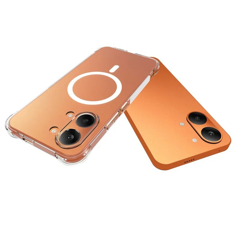 WANLONFENG for Xiaomi Poco X8 Pro Max 5G / Xiaomi Redmi Turbo 5 Max 5G  TM1 Series 2.0mm Magnetic Case Clear TPU Phone Back Cover