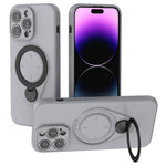 For iPhone 14 Pro Max Magnetic Case Rotating Kickstand TPU PC Phone Cover