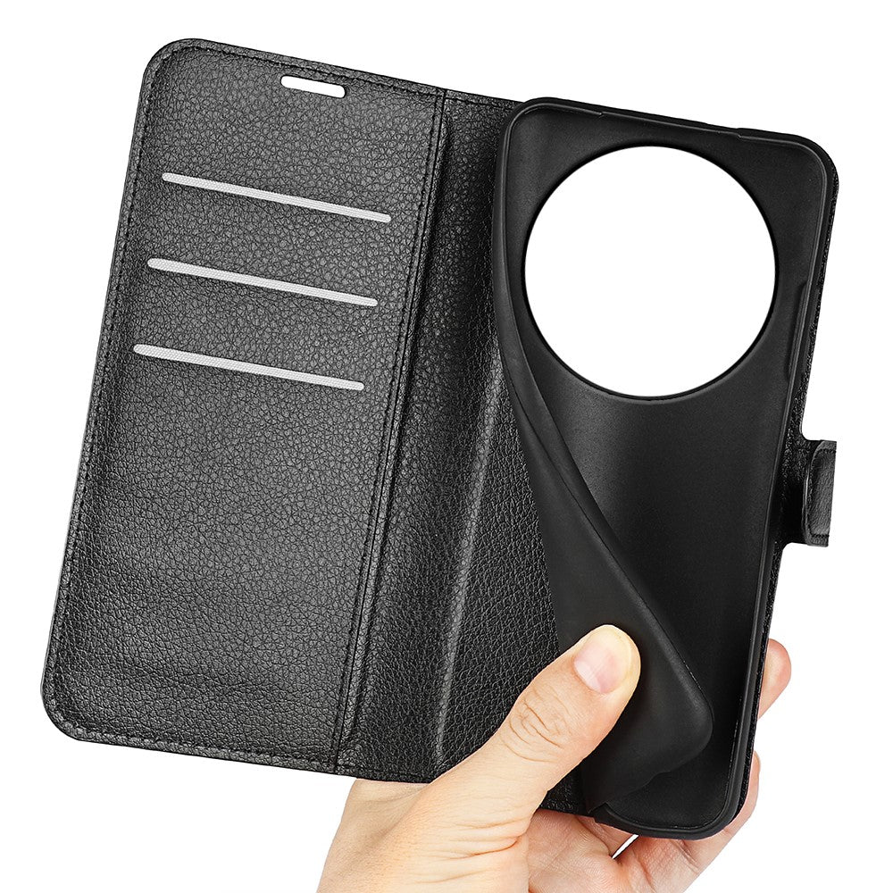 AMORUS For Xiaomi 17 Ultra 5G Wallet Case Litchi Texture Shockproof Leather Flip Stand Phone Cover