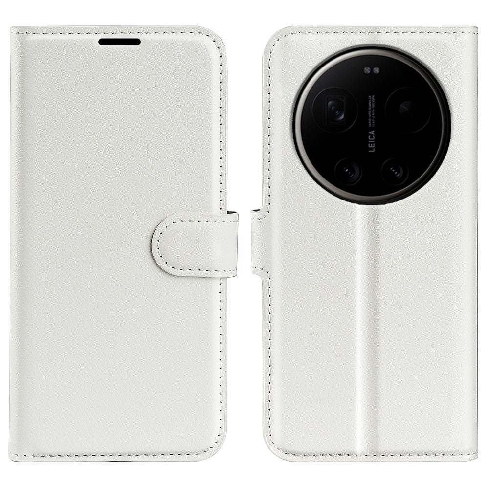 AMORUS For Xiaomi 17 Ultra 5G Wallet Case Litchi Texture Shockproof Leather Flip Stand Phone Cover
