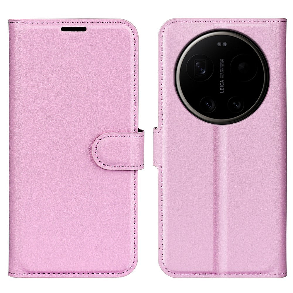 AMORUS For Xiaomi 17 Ultra 5G Wallet Case Litchi Texture Shockproof Leather Flip Stand Phone Cover