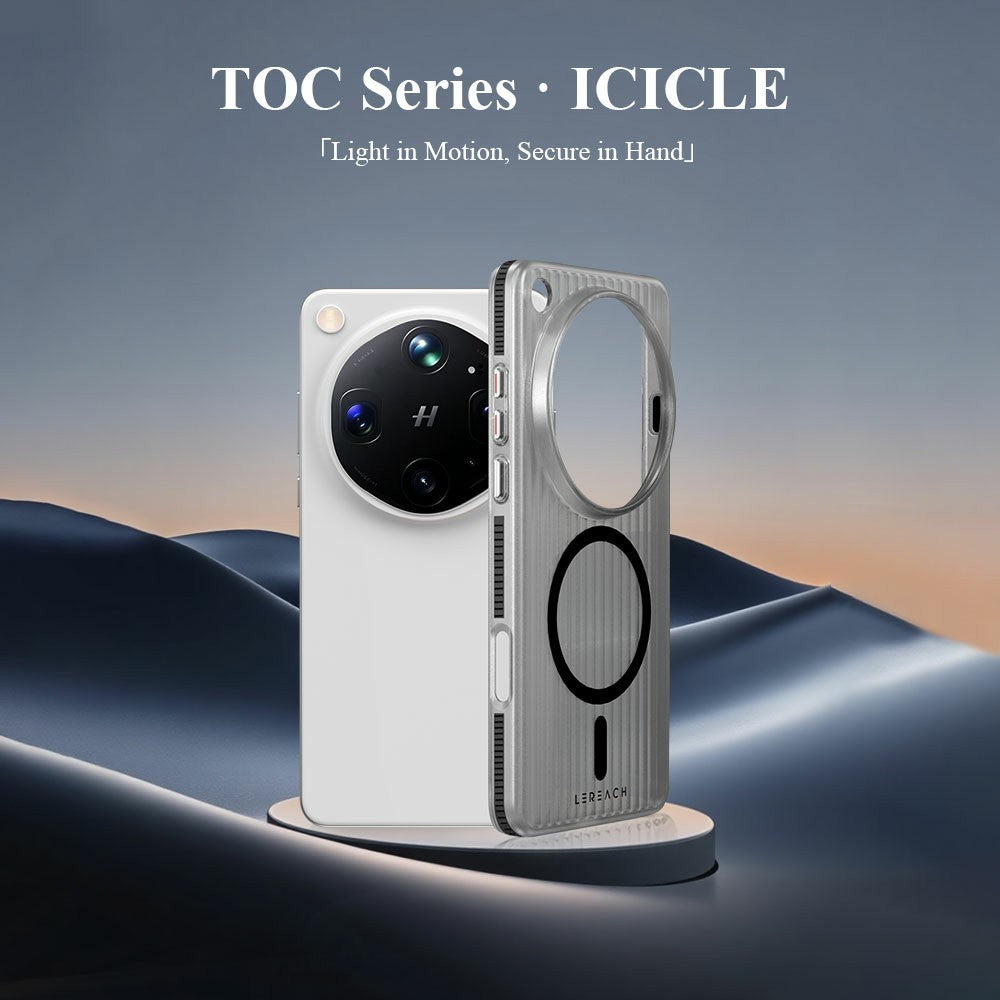 LEREACH TOC Series for Oppo Find X9 Ultra 5G Magnetic Case Flowing Grid PC Phone Cover